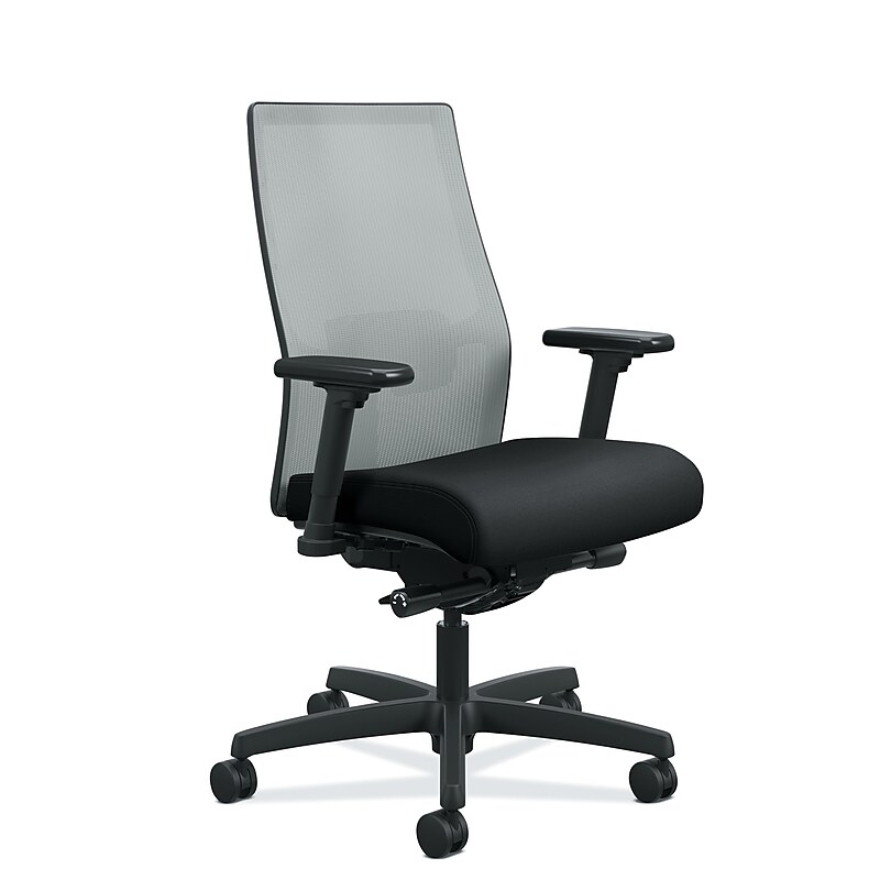 HON Ignition 2.0 Mesh Back Fabric Task Chair, Black/Fog (HONI2M2AFLC10TK) image 1
