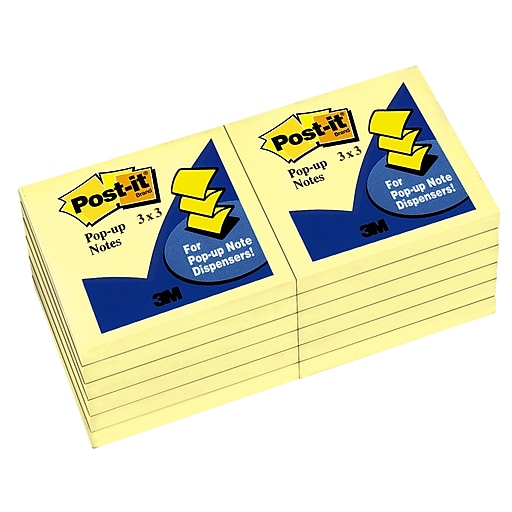 Post-It® Notes: Classic Bold Footer Post-It� Notes, 3X3, Black - Yahoo  Shopping