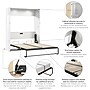 Bestar Avalon 67W Queen Murphy Bed, High-Gloss White~#|#~C95E4319-AD44-4B21-84E46AB44294C040_sc7
