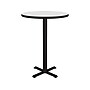 Correll 30" Round Dry-Erase Markerboard Cafe Table, Frosty White/Black (BXB30DER-80)~#|#~C9636BF5-D348-4540-B04A976B10203D0E_sc7
