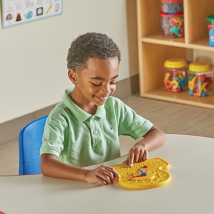 hand2mind Numberline Clock Sensory Bubble Popper, Multicolored