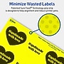 Avery Heart Laser/Inkjet Multipurpose Labels, 2-9/32" x 1-27/32", Neon Yellow (960/Box)~#|#~C965C315-CE07-481F-82528949E5FC3E1E_sc7