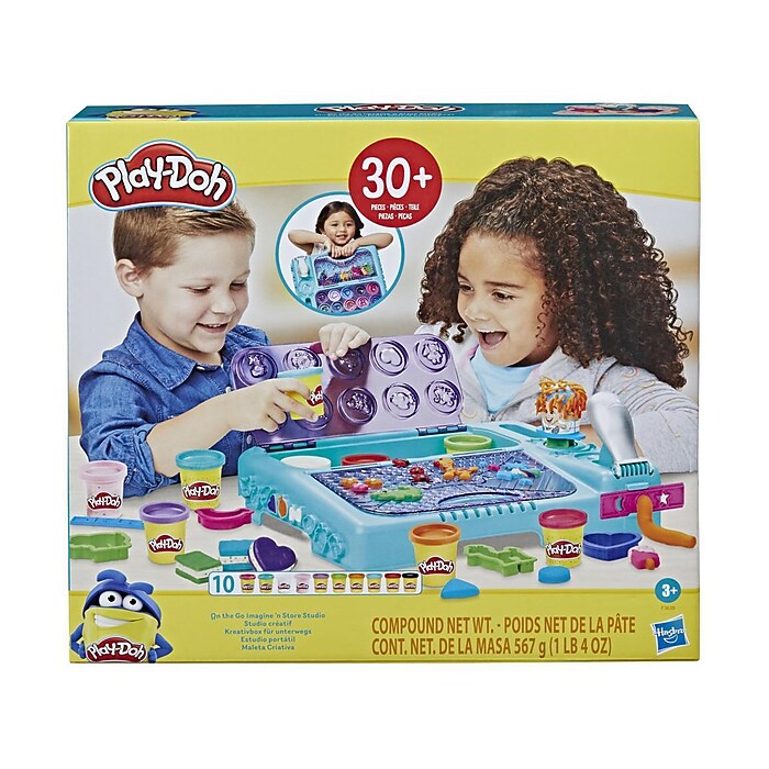 Hasbro Play-Doh On-the-Go Imagine-and-Store Studio, Multicolored