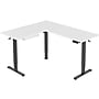 Mount-It! Large 63"W Electric Corner Adjustable Standing Desk, White/Black (MI-15017)~#|#~C96BFA09-9862-4729-A3B10A0C250F718E_sc7