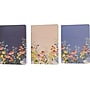 Carolina Pad Wildflower Purse Notebooks, 3.87" x 5.5", College-Ruled, 48 Sheets, Assorted Colors, 3/Pack (60079)~#|#~C96C2F34-99A6-472F-B758100F1C3E68DE_sc7