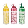 Farberware Condiment Squeeze Bottles, 14 oz., Assorted Colors, 3/Pack (5289411)~#|#~C96CE82A-5B32-4EBA-A4CBCAF21DB4C0D8_sc7