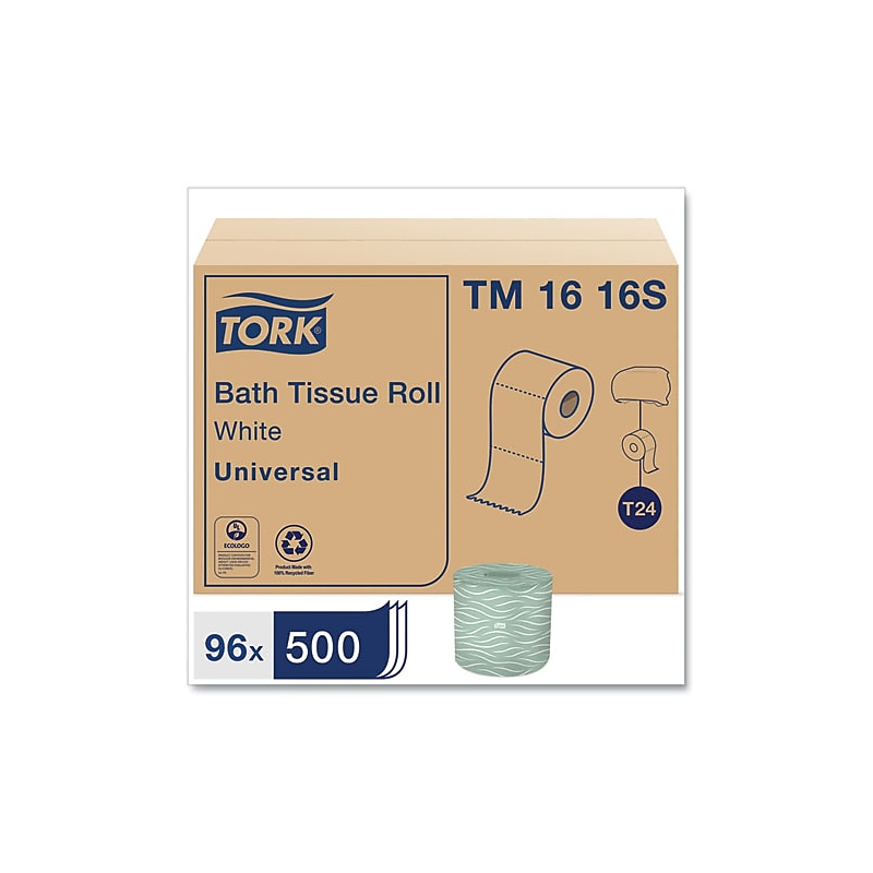 Tork® Universal Bath Tissue, 2-Ply, 500 Sheets/Roll, 96 Rolls/Carton image 1