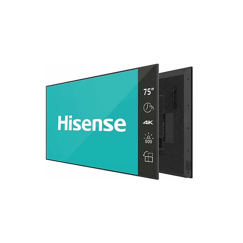 Hisense DM Series 75" 4K UHD IPS Digital Signage Commercial Display for Digital Signage (75DM66D) image 1