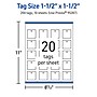Avery 1-1/2" x 1-1/2"  Blank Price & Merchandise Tags, White, 200/Carton (95287-GWT10)~#|#~C96FBE2F-C38A-4C84-AA7DE87EC3DEB61E_sc7