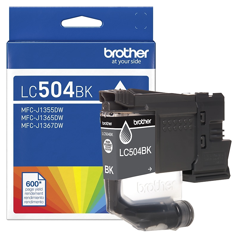 Brother LC504 Black Standard Yield Ink Cartridge (LC504BKS) image 1