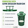 Alpine Industries Commercial Outdoor Rain Bonnet Lid, 38 Gallon, Round, Green (ALP479-38-A-GRN-MKTCOPY)~#|#~C976FFB8-6D21-4D33-92F3EE9EF002C52F_sc7
