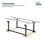 Viva Comfort 7 ft. Steel Foldable Physical Therapy Parallel Bars, 350lb Capacity, Black (ME905-01-MK)~#|#~C97CBA14-399D-4322-82F7D08CC649B246_sc7