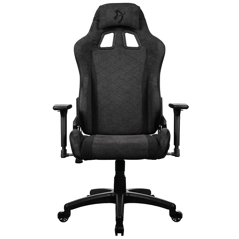 Arozzi Avanti Soft Fabric Ergonomic Racing Gaming Chair, Dark Grey (AVANTI-SFB-DG) image 1