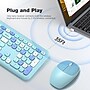 SaharaCase Wireless Ergonomic Keyboard and Laser Mouse Combo, Aqua (KB3)~#|#~C9823FBE-9DA7-4DD5-9EB333EFE7E83D45_sc7