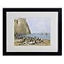 Trademark Eugene Boudin "Washerwomen on the Beach" Art, White Matte W/Black Frame, 16" x 20"~#|#~C984FC8C-3687-4F84-AC3B99C20B7922EE_sc7