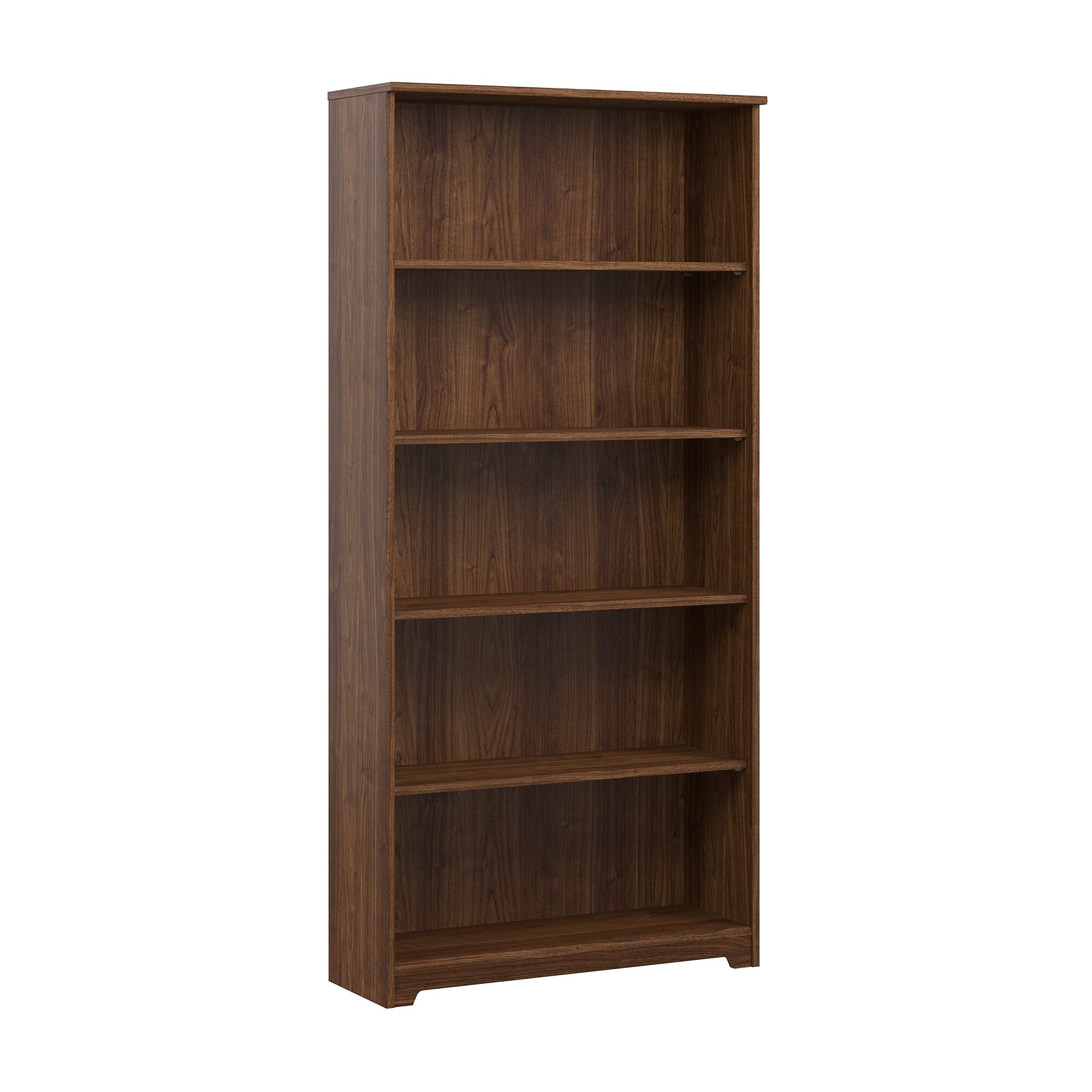 Bush Home Cabot Tall 5 Shelf Bookcase, Modern Walnut (WC31066) Sansujyuku sansujyuku.com