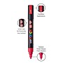 POSCA PC-5M Water Based Paint Marker, Medium Bullet Tip, Fluorescent Red, 3/Pack (UBCPC5MFRED-3)~#|#~C986813C-FFB0-4687-9D65209EC8F7801F_sc7