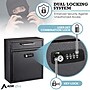 AdirOffice Medium Wall Mounted Drop Box Mailbox, Black (631-05-BLK-KC)~#|#~C98CD674-0D83-4114-9581356019317626_sc7