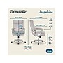 Thomasville Furniture Josephine Ergonomic Bonded Leather Swivel Manager Chair, Gray (60071-LGRY)~#|#~C98D2D14-D835-4441-A9AFBF38613AF7E4_sc7