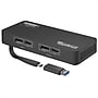 Plugable 4K USB 3.0 & USB-C to DisplayPort and HDMI Dual Monitor Adapter, Male to Female, Black (USBC-6950U)~#|#~C98F636D-B377-4074-BB9DE63A93B9A053_sc7