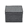 Household Essentials Medium Stackable Folding Fabric Storage Bin, 6" x 10"x 11", 11.42 Qt., Gray, 2/Pack (7511-1)~#|#~C98FFDEE-9665-4521-8197FB3DEB92351C_sc7