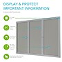 Ghent Vinyl Enclosed Bulletin Board, Satin Frame, 3'H x 6'W (PA33672VX-193)~#|#~C99170F5-7754-4094-90A25CF6F2974D7C_sc7