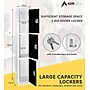 AdirOffice 72'' 3-Tier Black Storage Locker (629-203-BLK)~#|#~C999F1A3-EC89-4632-B9BF8D79C6F6E532_sc7