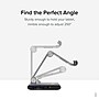 Plugable 8-in-1 USB-C Tablet/Phone/iPad Stand with Docking Station, 100W, Silver (UDS-7IN1)~#|#~C99CE767-BF6B-47AF-9814B08760387588_sc7