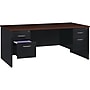 Hirsh 72"W Double-Pedestal Desk, Black/Walnut (20531)~#|#~C9A1963B-239D-4F2B-9CE6C71C97ABA54E_sc7