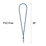 Staples Lanyards with Swivel Clip, 36" Length, Nylon, Blue, 5/Pack (20228-US)~#|#~C9A547DA-EC64-4027-89F56641C1BE3D22_sc7