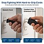 Uncaged Ergonomics Comfort Grip 3-Outlet Extension Cord, 8 ft, Black (CGEC-Black)~#|#~C9A71F2D-3908-42C2-92ED3108D2241E38_sc7