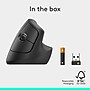 Logitech Lift Wireless Ergonomic Vertical Optical USB Mouse, Graphite (910-006466)~#|#~C9A82432-9811-4CE6-A647916B2A35543C_sc7