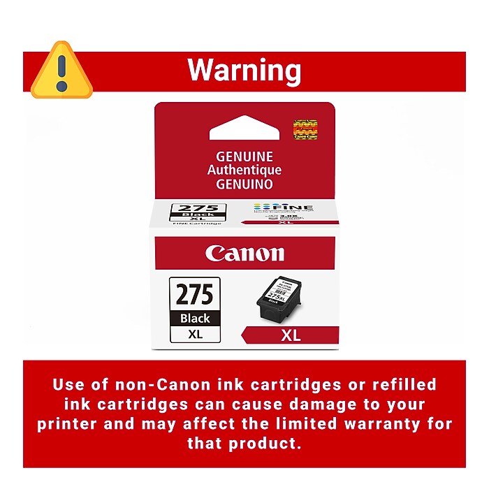 Canon PG-275 XL Black High Yield Ink Cartridge (4981C001) | Staples
