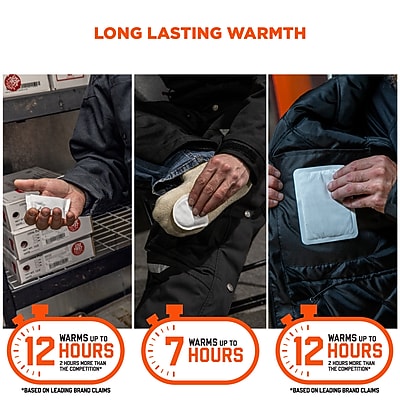 Ergodyne N-Ferno Foot Warming Packs - 20 Pairs, Air-Activated, Up To 6 Hours Of Heat For Boots & Shoes