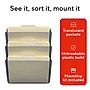 TRU RED Unbreakable 3‑Pocket Plastic Letter Wall File, Smoke – Durable Wall‑Mounted Organizer for Mail, Documents & Daily Filing~#|#~C9B1F674-7892-42AC-9F64F59A8B4610D8_sc7