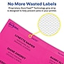 Avery Sure Feed Laser/Inkjet ID Labels, 3-1/3" x 4", Assorted Neon, 72 Labels/Pack (6482)~#|#~C9B92CF9-20E7-4D26-B39DB57D852089F9_sc7