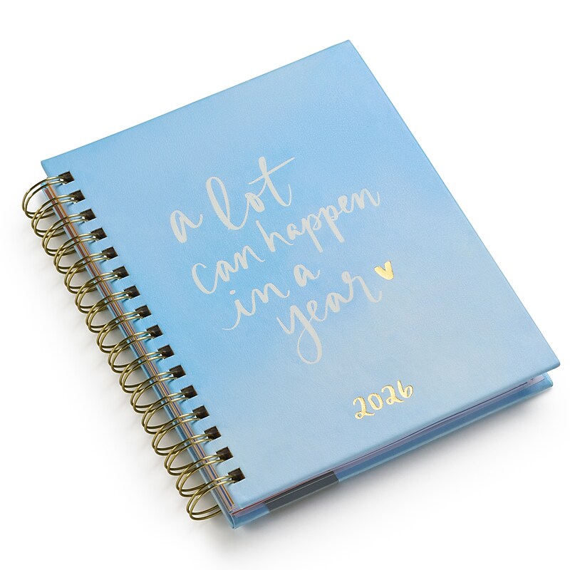 2026 Eccolo 7" x 8.6" Daily Planner, Blue (RY26-401C) image 1