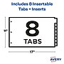 Avery Big Tab Insertable Plastic Dividers, 8 Tabs, Multicolored (11179)~#|#~C9BB067E-C742-4809-9252A4658AF8A1AB_sc7
