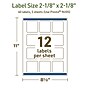 Avery Dissolvable Square Multipurpose Labels, 2-1/8" x 2-1/8", Off-white, 60/Pack (94105)~#|#~C9C7B376-5EDC-4282-BDC4E90952597B0F_sc7