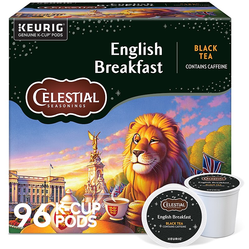 Celestial Seasonings Breakfast Blend Black Tea, Keurig® K-Cup® Pods, 96/Carton (14731) image 1