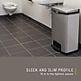Rubbermaid Slim Jim Stainless Steel Front Step-On Trash Can with Single Rigid Plastic Liner, 13 Gallons (1901992)~#|#~C9CA8CA9-8578-444C-AF1107FF66D1FE21_sc7