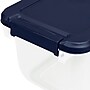 Home Logic 6.5 Qt. Latch Lid Storage Tote, Clear/White, 8/Pack (HLCOM7249010759)~#|#~C9CAEDBB-10E2-4CDB-903FB92AE03954CD_sc7
