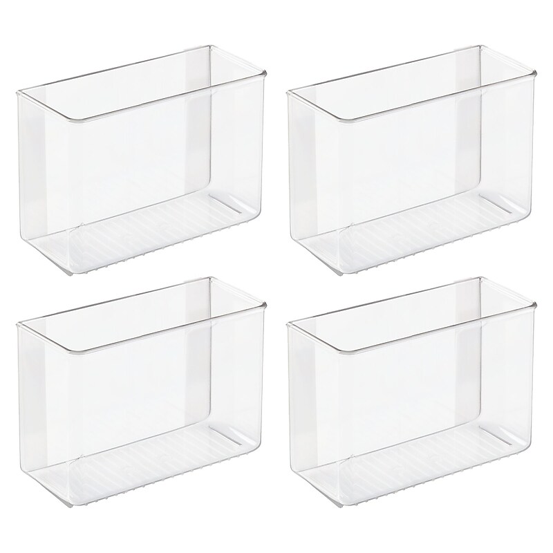 iDESIGN Adhesive Organizers, Clear, 4/Set (27835M4) image 1