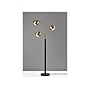 Adesso Emerson 68" Matte Black/Antique Brass Floor Lamp with 3 Globe Shades (5139-21)~#|#~C9CD49E5-1847-4841-AD5A6167765EA2D5_sc7