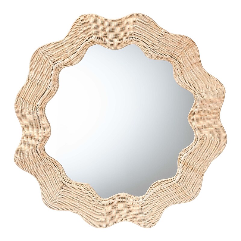 bali & pari Hasana Wall Mirror, Natural Rattan, 40.2" (256-14155-HiT) image 1