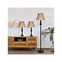 Lalia Home Homely 60"/26" Restoration Bronze Three-Piece Floor/Table Lamp Set with Bell Shades (LHS-1007-RZ)~#|#~C9D03017-55AC-415A-8F97C56D38B656C2_sc7
