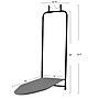 Household Essentials Over‑The‑Door Steel Top Ironing Board with Scorch‑Resistant Cotton Cover, Black (HH144440-1)~#|#~C9D12E50-0461-48D1-99D2CEF720B2F05F_sc7