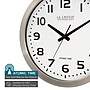 La Crosse Technology Atomic Wall Clock, Metal, 16" Dia. (WT-3161WH)~#|#~C9D3FCE0-6777-48EB-A089DF2E7F1984C5_sc7