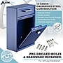 AdirOffice Steel Locking Wall Mounted Drop Box Interoffice Mailbox with Key and Combination Lock , Blue (631-04-BLU-KC-PKG)~#|#~C9D4DF44-AF45-4521-AF5FA7442627E3C7_sc7