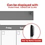 Staples 24" x 36" Monthly Dry-Erase Wall Calendar, Reversible, White/Gray (ST60365-25)~#|#~C9D54457-CCA7-407A-90379A3A340B45AC_sc7
